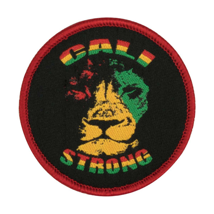 CALI Strong Triangle Rasta Round Embroidered Hook-and-Loop Morale Patch - Patches - CALI Strong
