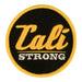 CALI Strong Black Gold White Round 3D Embroidered Hook-and-Loop Morale Patch - Patches - CALI Strong