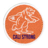 CALI Strong Bear Orange White Purple Round Hook-and-Loop Morale Patch - Patches - Image 1 - CALI Strong