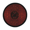 CALI Strong Snake Skin Red Black Round Hook-and-Loop Morale Patch - Patches - Image 1 - CALI Strong