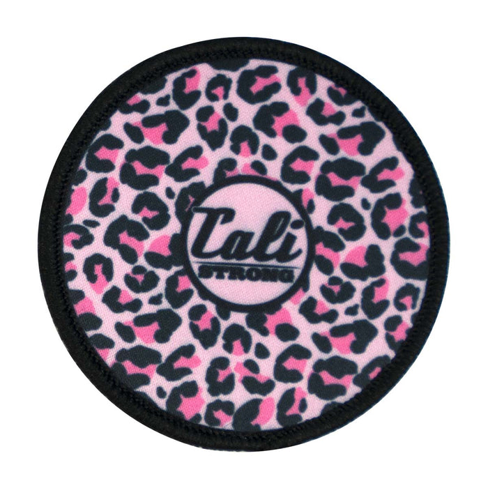 CALI Strong Pink Cheeta Round Sublimated Hook-and-Loop Morale Patch - Patches - CALI Strong