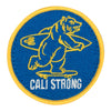 CALI Strong Bear Blue Gold Round Hook-and-Loop Morale Patch - Patches - Image 1 - CALI Strong
