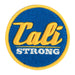CALI Strong Blue Gold Round 3D Embroidered Hook-and-Loop Morale Patch - Patches - CALI Strong
