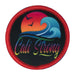 CALI Strong Sunset Wave Seagull Round Sublimated Hook-and-Loop Morale Patch - Patches - CALI Strong