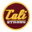 CALI Strong Maroon Gold White Round 3D Hook-and-Loop Morale Patch - Patches - Image 1 - CALI Strong