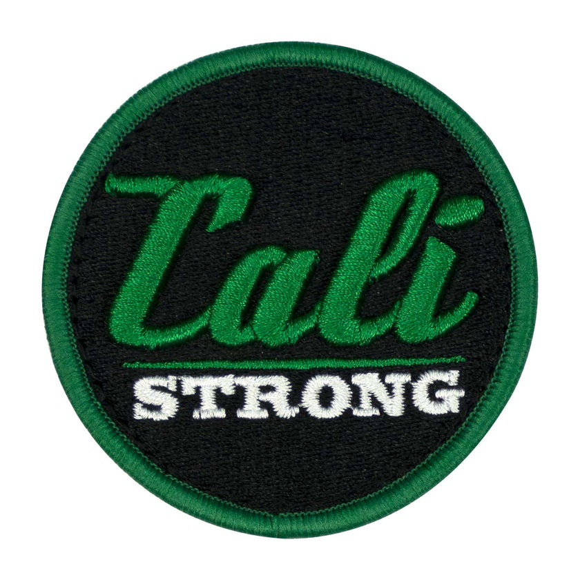 CALI Strong Black Green White Round 3D Hook-and-Loop Morale Patch - Patches - Image 1 - CALI Strong