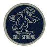 CALI Strong Bear Blue Silver Round Hook-and-Loop Morale Patch - Patches - Image 1 - CALI Strong