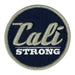 CALI Strong Blue Silver White Round 3D Embroidered Hook-and-Loop Morale Patch - Patches - CALI Strong