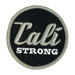 CALI Strong Black Silver White Round 3D Embroidered Hook-and-Loop Morale Patch - Patches - CALI Strong