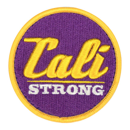 CALI Strong Purple Gold White Round 3D Hook-and-Loop Morale Patch - Patches - Image 1 - CALI Strong