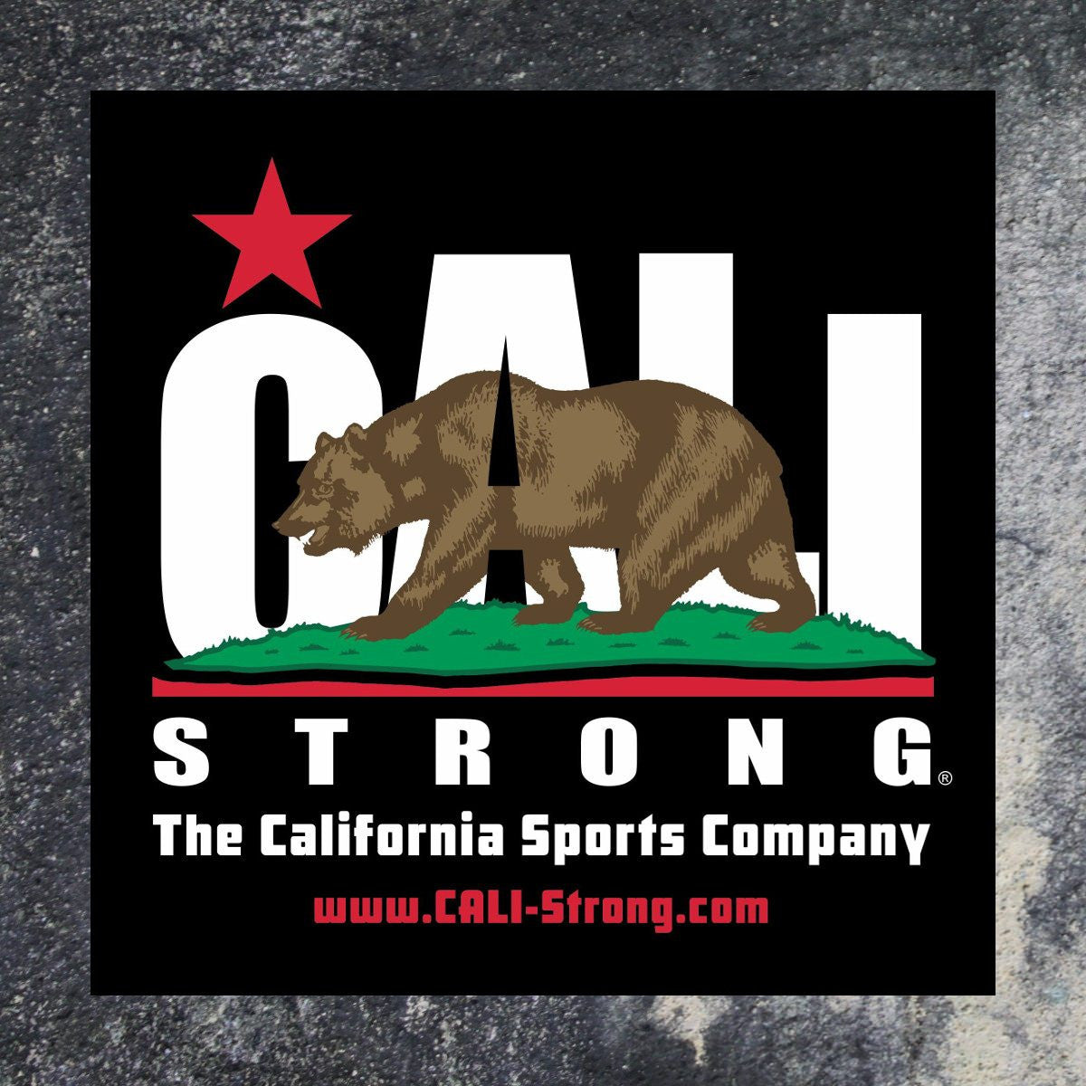 CALI Strong Original Sticker 4 inch Square Vinyl Decal - Stickers - Image 2 - CALI Strong