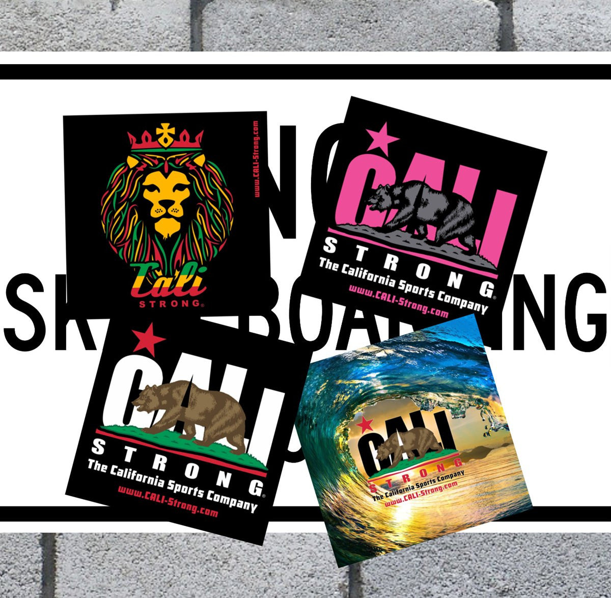 CALI Strong Sticker 4 Pack Series 1B Vinyl Decal Set - Stickers - Image 2 - CALI Strong