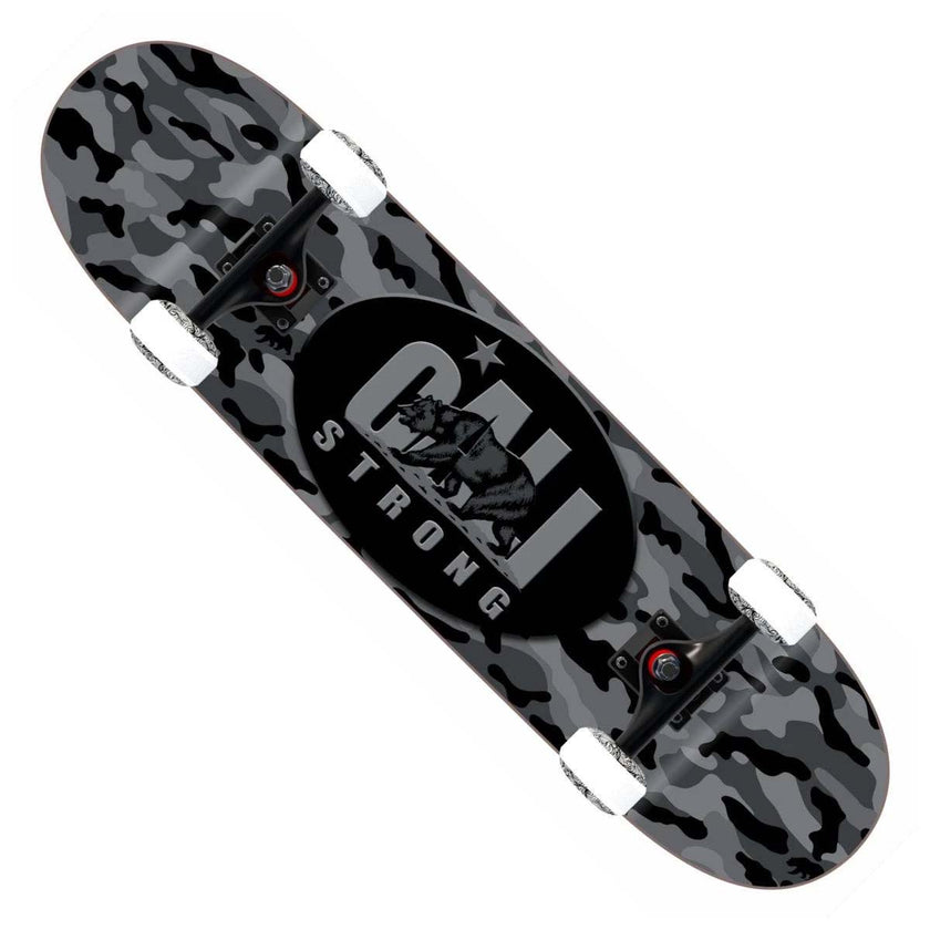 CALI Strong Urban Camo Grey Skateboard Trick Complete - Trick Skateboard - Image 1 - CALI Strong