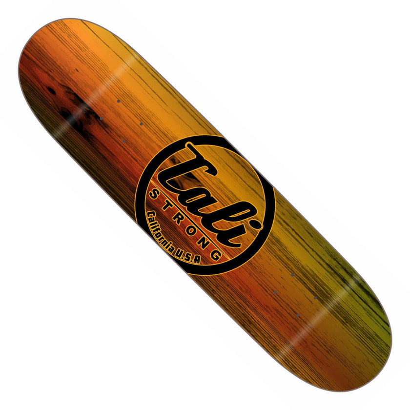CALI Strong Wood Rasta Skateboard Trick Deck - Trick Skateboard Deck - Image 1 - CALI Strong